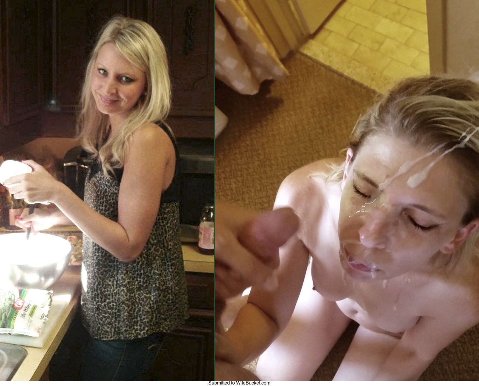 6 Amateur Pics Before And After The Facial Cumshot WifeBuc